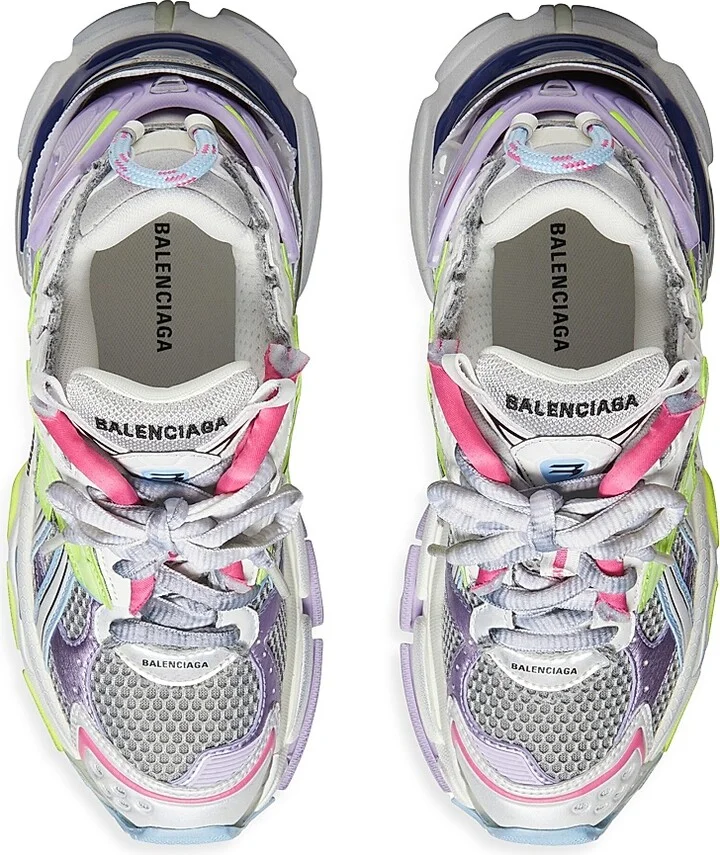 Women's Runner Sneakers - Grey Green - Size 6 - Image 5