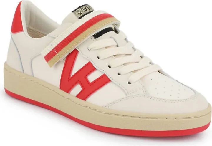 Women's Running For Life Tennis Shoe In Beige/ Orange