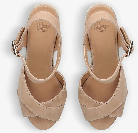 Womens Rust Blaudell Open-Toe Suede Wedge Espadrilles Eur 40 / 7 Uk Women - Image 2