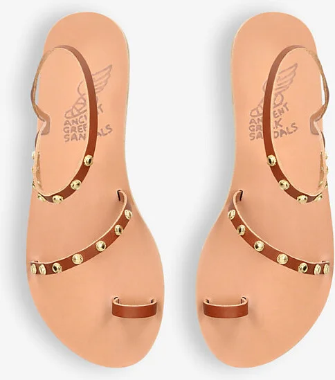 Womens Rust Eleftheria Bee Studded Leather Sandals Eur 36 / 3 Uk Women - Image 2