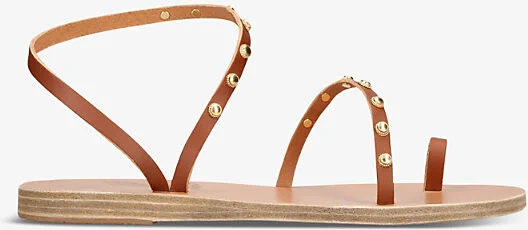Womens Rust Eleftheria Bee Studded Leather Sandals Eur 36 / 3 Uk Women