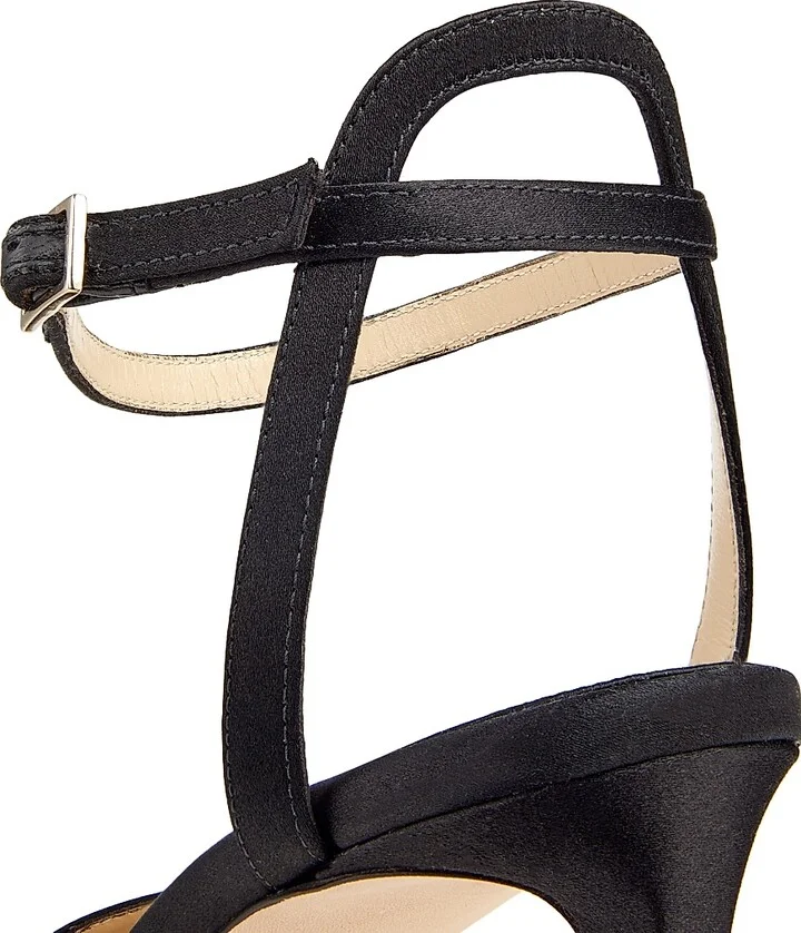 Women's Sacora 85MM Satin Sandals - Black - Size 5 - Image 5