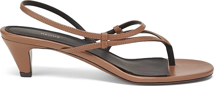 Women's Safi Leather Slingback Sandals - Cream - Size 6.5 - Image 9