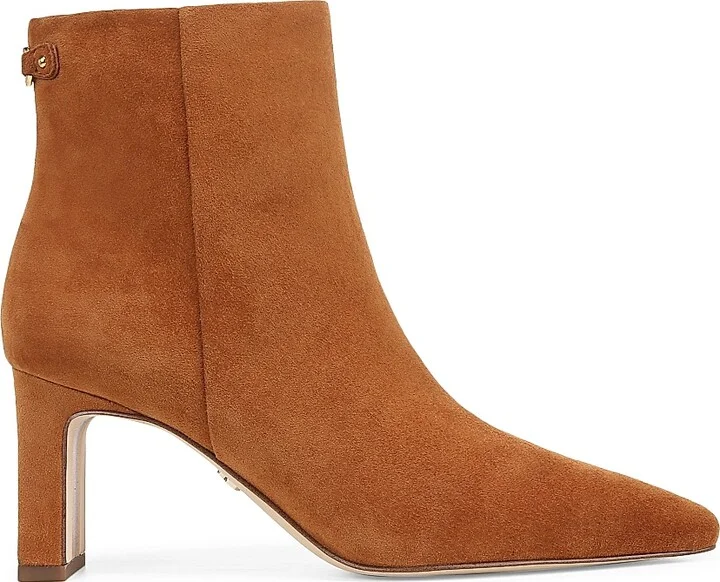 Women's Saige 70MM Leather Booties - Brown - Size 10.5