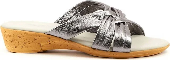 Women's Sail Sandals In Pewter