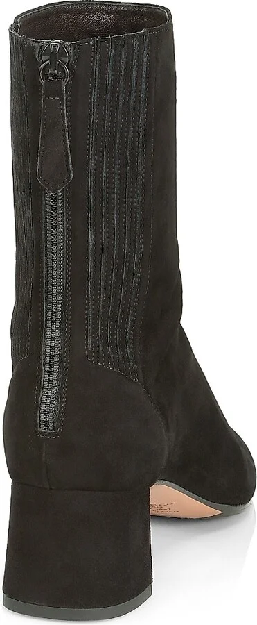 Women's Saint Honore 50MM Suede Booties - Black - Size 11 - Image 3