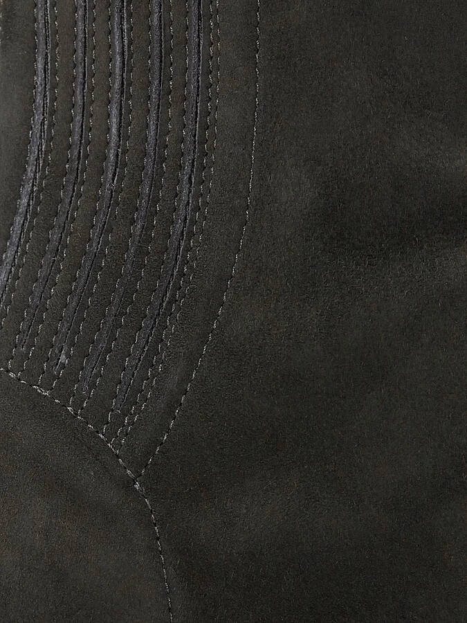 Women's Saint Honore 50MM Suede Booties - Black - Size 11 - Image 6