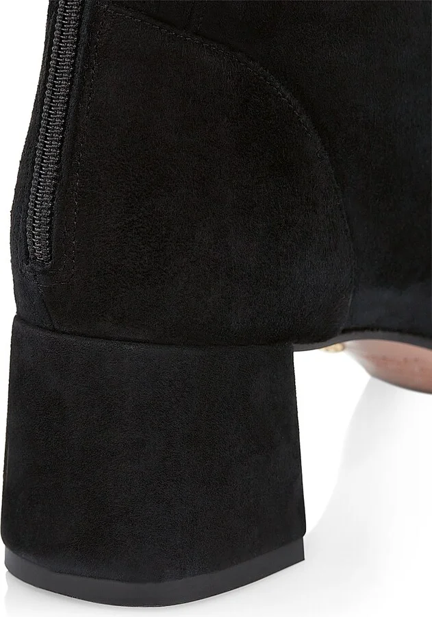 Women's Saint Honore Suede Mid-Calf Boots - Black - Size 6 - Image 5