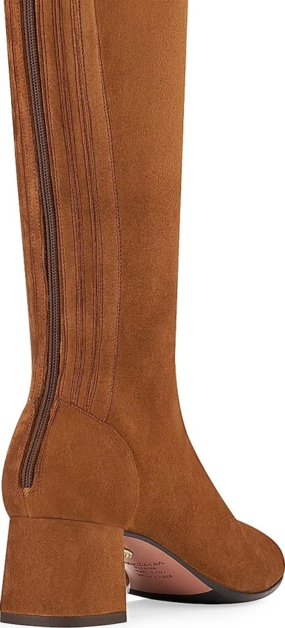 Women's Saint Honore Suede Mid-Calf Boots - Black - Size 6 - Image 7