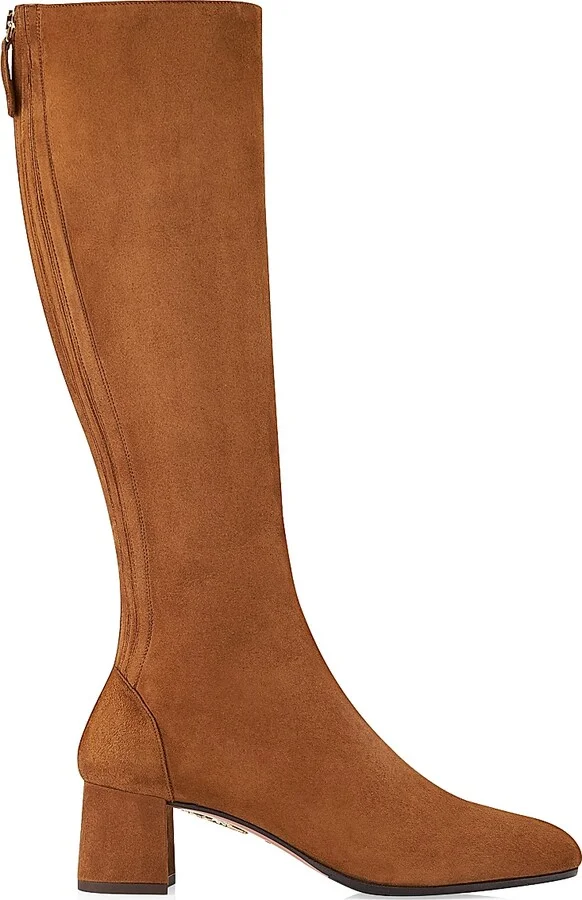 Women's Saint Honore Suede Mid-Calf Boots - Black - Size 6 - Image 10
