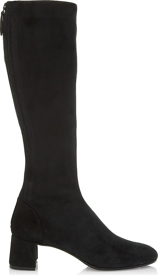 Women's Saint Honore Suede Mid-Calf Boots - Black - Size 6