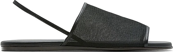 Women's Salm Mesh Leather Flats - Black - Size 5