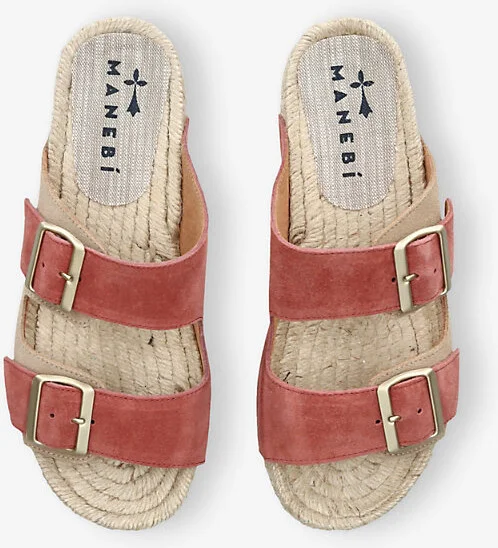 Womens Salmon La Havana Hemp and Suede Sandals Eur 41 / 8 Uk Women - Image 2