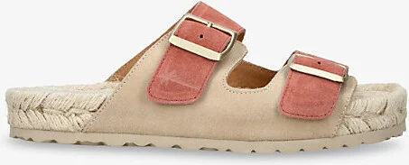 Womens Salmon La Havana Hemp and Suede Sandals Eur 41 / 8 Uk Women