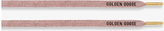 Womens Salmon Logo-Print Woven Shoe Laces S - Image 2