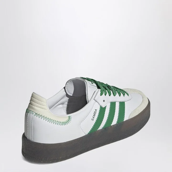 Women's Samba White/Green Sneaker - Image 2