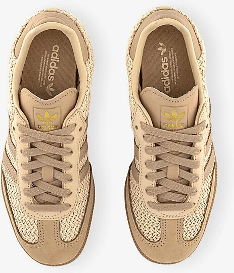 Womens Sand Strata Megic Beige Samba Og Woven Low-Top Trainers Eur 39.5 / 6.5 Uk Women - Image 2