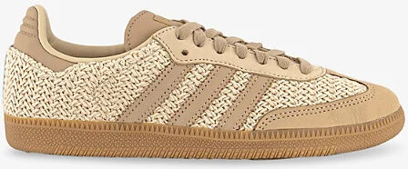 Womens Sand Strata Megic Beige Samba Og Woven Low-Top Trainers Eur 39.5 / 6.5 Uk Women