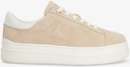 Womens Sand Suede Eden Suede Low-Top Trainers Eur 40 / 7 Uk Women
