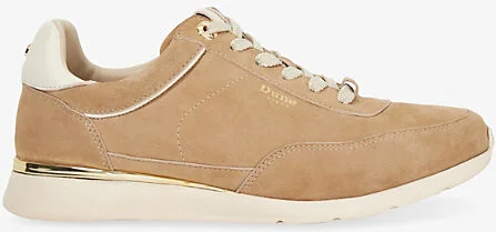 Womens Sand Suede Entitle Low-Top Suede Runner Trainers Eur 41 / 8 Uk Women