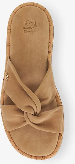 Womens Sand Suede Lita Suede Sandals Eur 37 / 4 Uk Women - Image 2