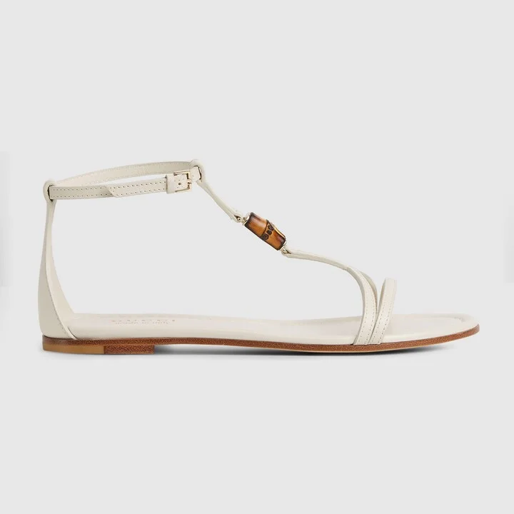 Women's sandal with bamboo detail