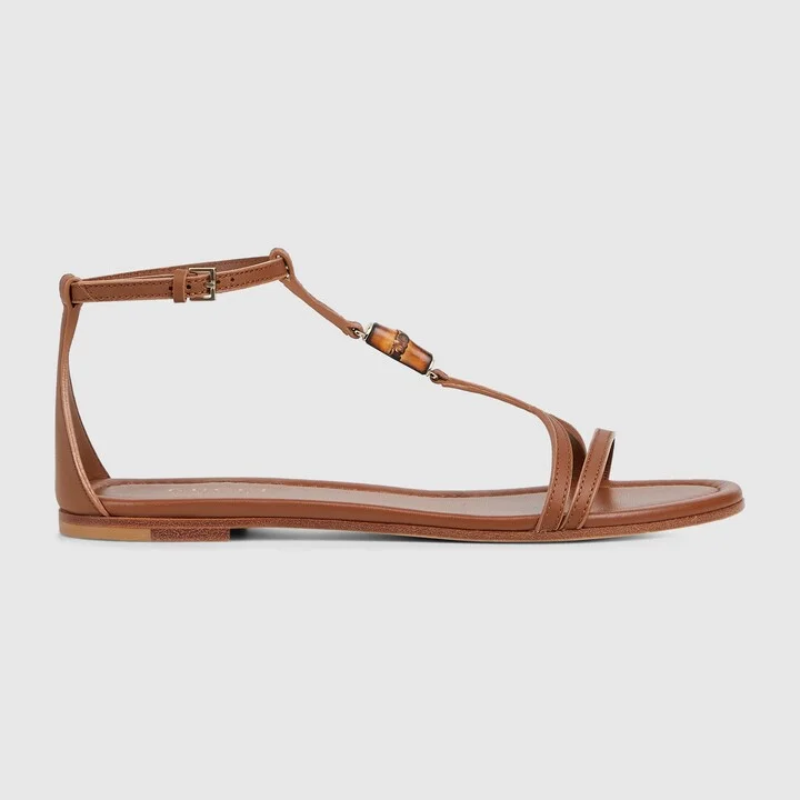 Women's sandal with bamboo detail