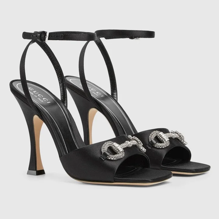 Women's sandal with crystal Horsebit - Image 2