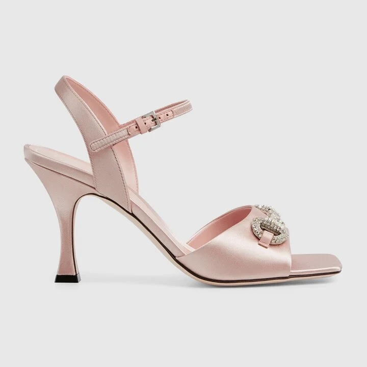 Women's sandal with crystal Horsebit