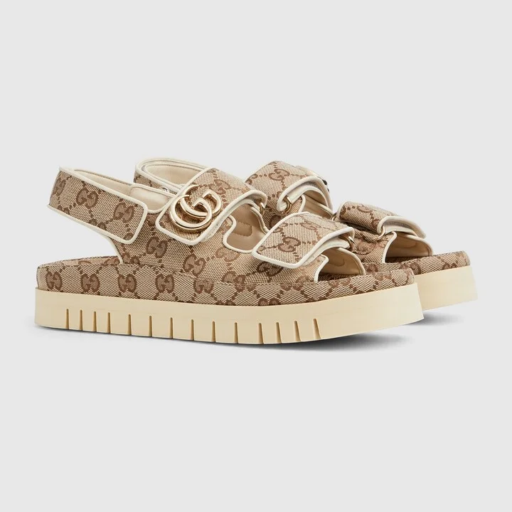 Women's sandal with Double G - Image 2