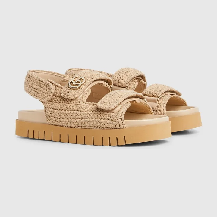 Women's sandal with Double G - Image 2