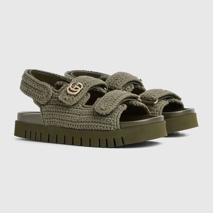 Women's sandal with Double G - Image 2