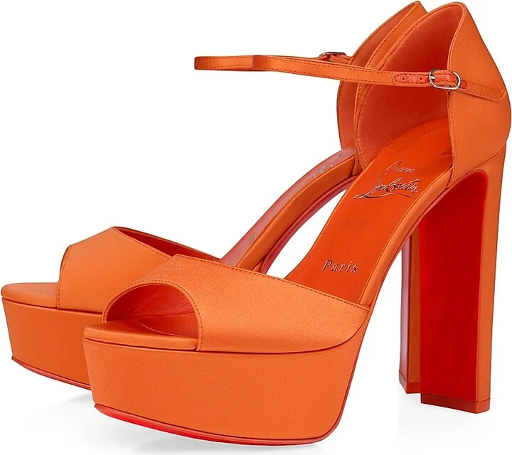 Women's Sandaloo 130MM Satin Sandals - Magma - Size 5.5 - Image 2