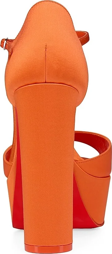 Women's Sandaloo 130MM Satin Sandals - Magma - Size 5.5 - Image 3