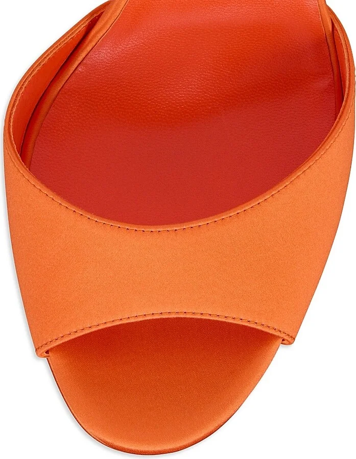 Women's Sandaloo 130MM Satin Sandals - Magma - Size 5.5 - Image 4