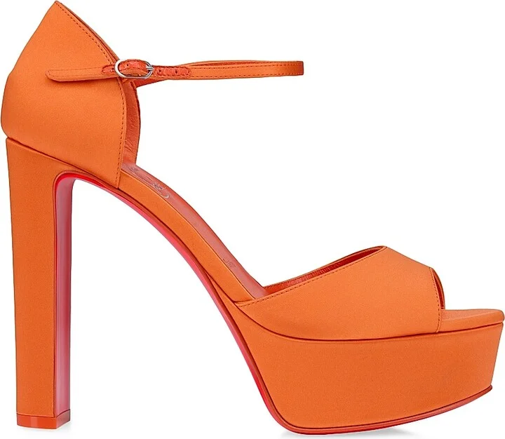Women's Sandaloo 130MM Satin Sandals - Magma - Size 5.5