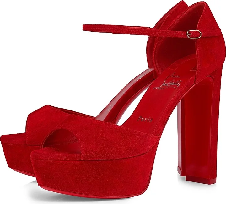 Women's Sandaloo 130MM Veau Velours Platform Sandals - Fever - Size 5 - Image 2
