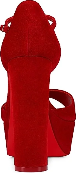 Women's Sandaloo 130MM Veau Velours Platform Sandals - Fever - Size 5 - Image 3