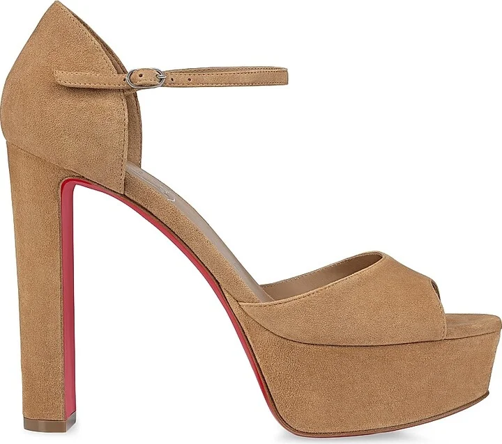 Women's Sandaloo 130MM Veau Velours Platform Sandals - Fever - Size 5 - Image 8