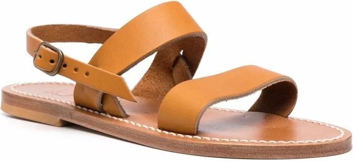 Women's Sandals Leather Brown - Image 4