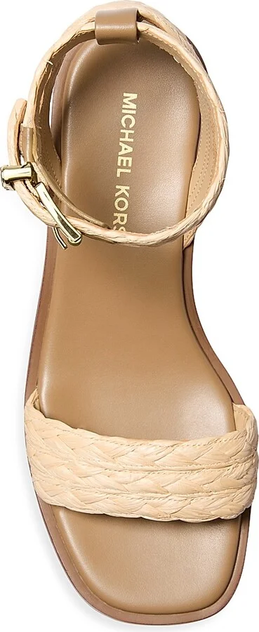 Women's Sandra 90MM Jute-Wrapped Flatform Sandals - Natural - Size 5.5 - Image 3