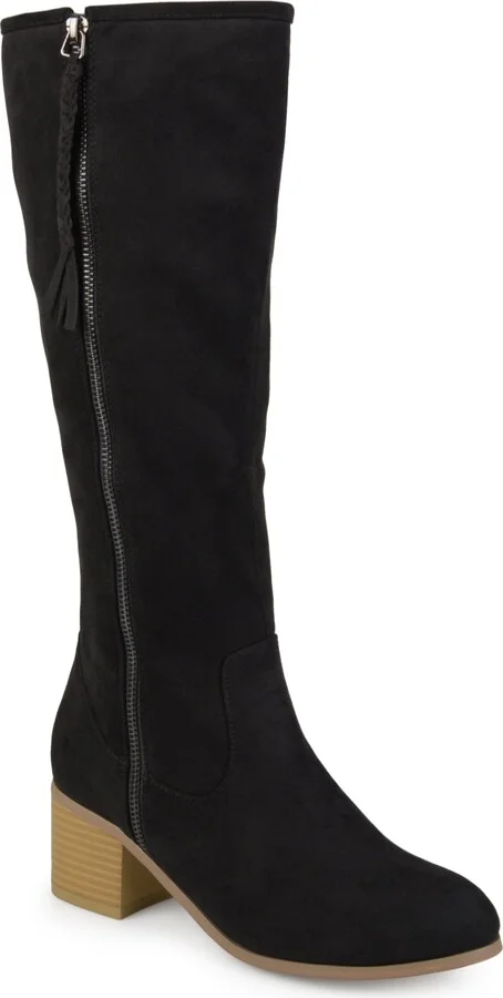 Womens Sanora Stacked Heel Riding Boots