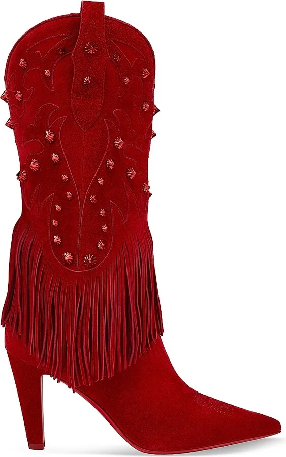 Women's Santia Fringe 85MM Boots - Fever - Size 7