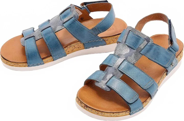 Women's Santorini Gladiator Sandal In Denim