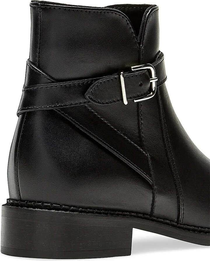 Women's Sarah 30MM Leather Ankle Boots - Black - Size 5 - Image 3