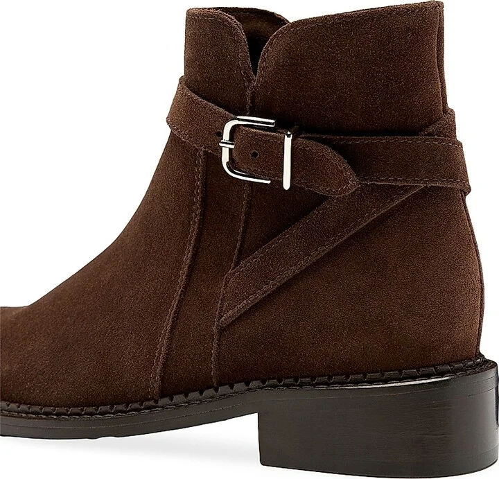 Women's Sarah 30MM Suede Ankle Boots - Brunette - Size 5.5 - Image 3