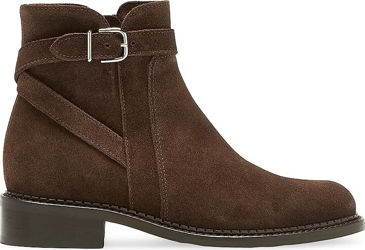 Women's Sarah 30MM Suede Ankle Boots - Brunette - Size 5.5