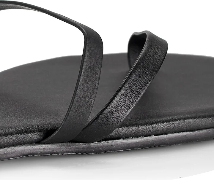 Women's Sarit Leather Sandals - Black - Size 5 - Image 6