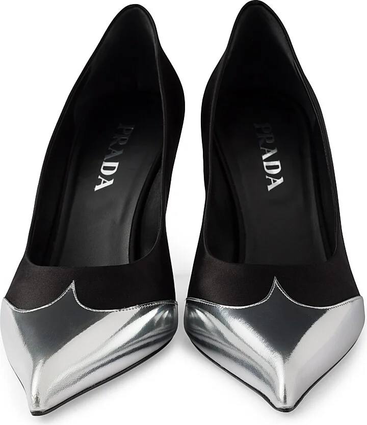 Women's Satin 85MM Pumps - Green - Size 7 - Image 6