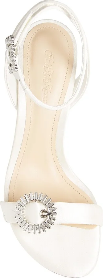 Women's Satin 90MM Sandals - White - Size 6 - Image 4